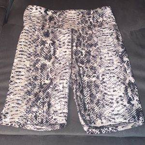 Snake print Biker Shorts